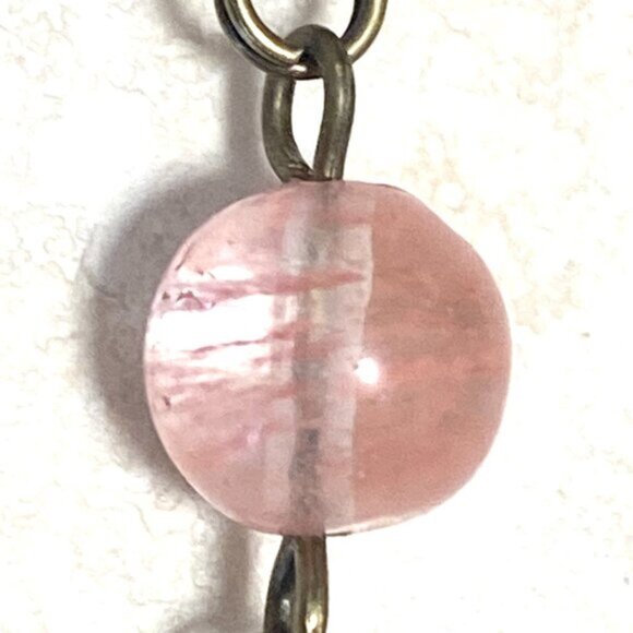 Cute Cherry Quartz Bronze Round Mushroom Adjustable Pendant Choker - Picture 11 of 16
